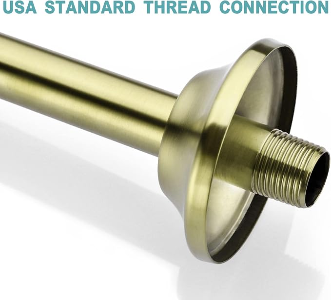 BESTILL 16 Inch L-Shaped Shower Head Extension Arm, Shower Arm and Flange - Image 5
