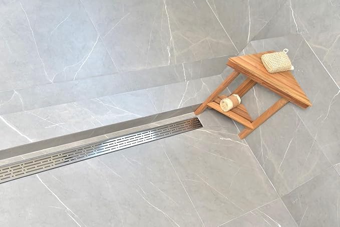 SereneDrains 304 Stainless Steel 60 Inch Linear Polished Chrome Shower Drain - Image 2