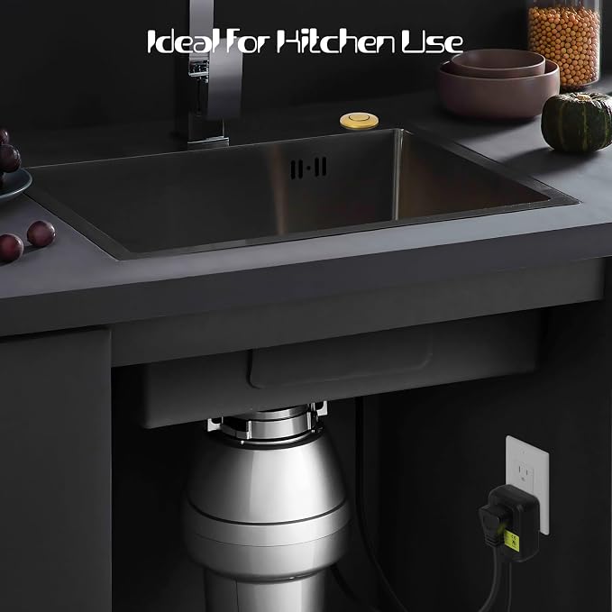 Garbage Disposal Air Switch Kit Sink Top Waste Disposal Long Stainless Steel - Image 7
