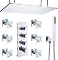 Bathroom Shower System, 16X32 inches Ceiling Mount Thermostatic Large Rain by Backnets
