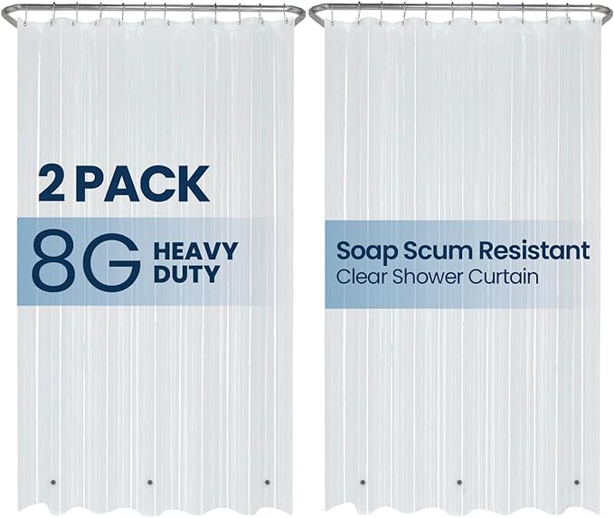 LiBa Waterproof Plastic Shower Curtain by Liba