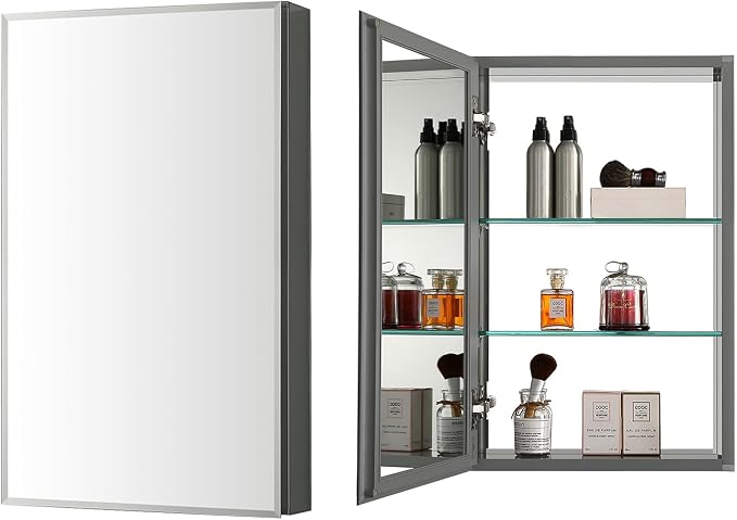 Blossom 15x26 Inch Aluminum Medicine Cabinet - Image 3