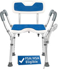 TooCust Extra Wide M-Shaped & Padded Armrests Shower Chair, 500lbs Capacity by TooCust