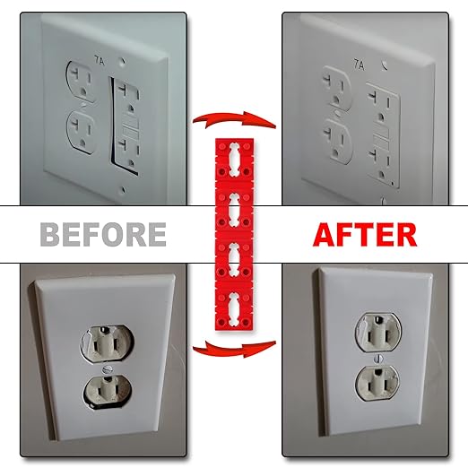 Outlet Spacers for Electrical Box, RonJea 48 PCS Switch and Receptacle Spacers - Image 6