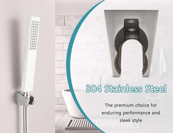 Dual Slot Handheld Shower Head Holder, Secure Screw-in Wall Mount Bracket - Image 8