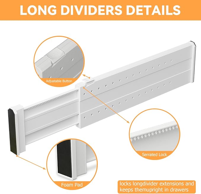 REBECAT 10 Pack Drawer Dividers - Image 6