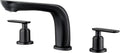 SITGES Classic Bathtub Faucet, 2-Handle Matte Black Tub Filler, 3-Hole by SITGES