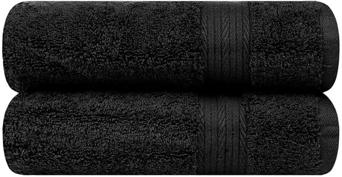 Ample Decor Hand Towels for Bathroom Set of 2, 18 X 28 Inch 600 GSM 100% Cotton - Image 8