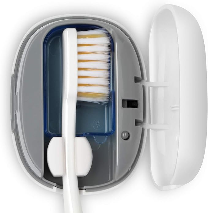 NewWay Mini Toothbrush Sanitizer Cover Rechargeable Travel Toothbrush Case - Image 2