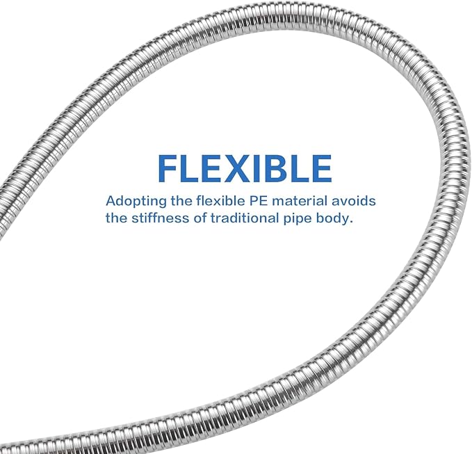 RUMOSE 79 inches Shower Hose Extra Long Stainless Steel Shower Tube Attachment - Image 5