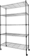 Whitmor 5 Tier Metal Storage Shelves, Heavy Duty by Whitmor