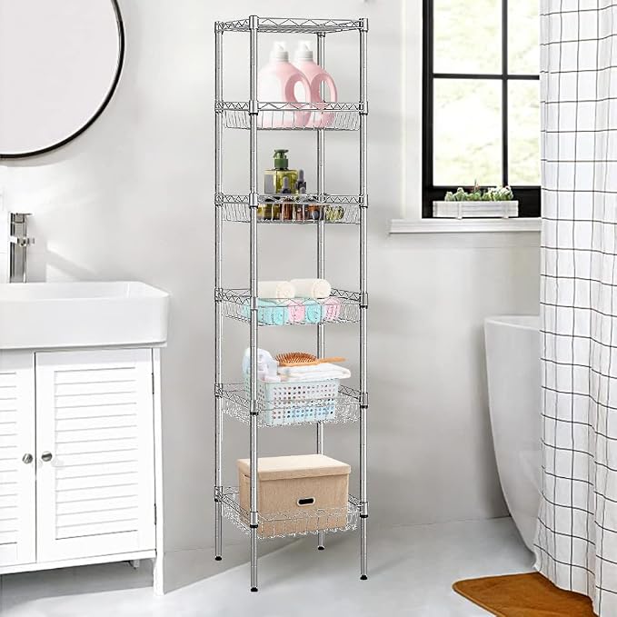 BNSPLY 6 Tier Wire Shelving Unit - Image 2