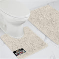 GORILLA GRIP Bathroom Rug Sets, Soft Chenille 2 Piece Area Rugs Set, Toilet by GorillaGrip