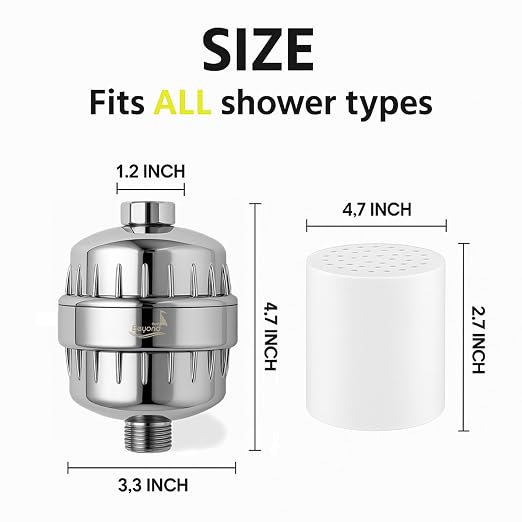 30 Stage Shower Filter Shower Head Filter High Output Softener Reduces Dry Skin - Image 3