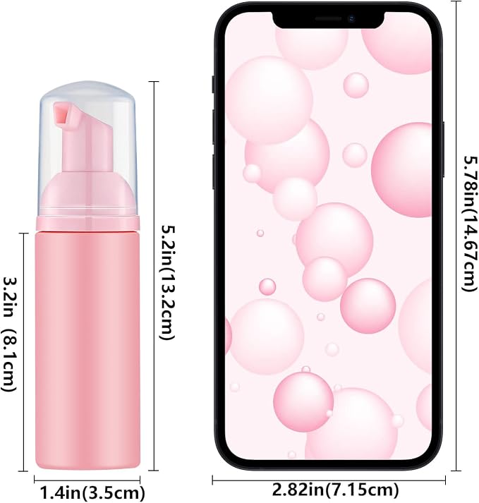 2 Oz Empty Foam Pump Bottle Travel Foaming Soap Dispenser - Image 6