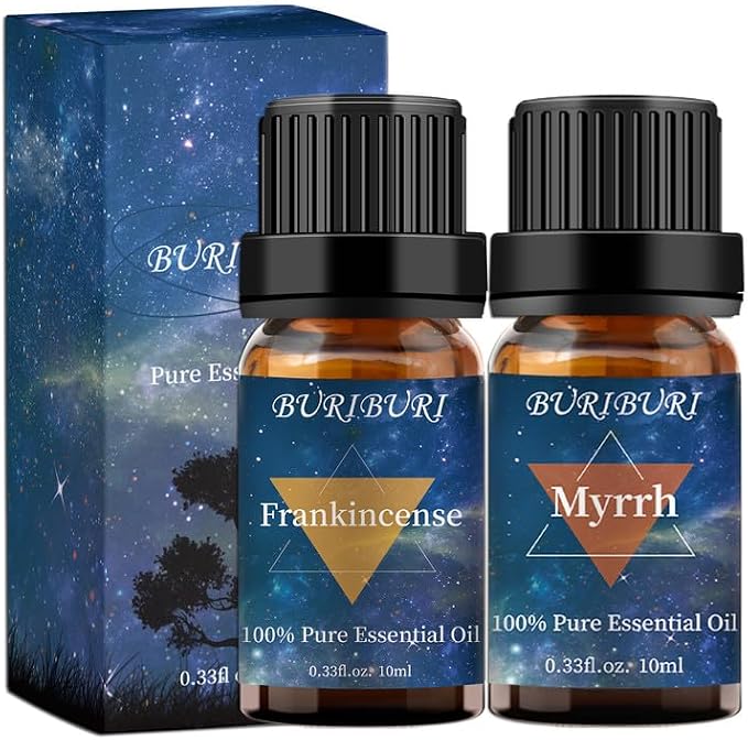 BURIBURI Frankincense Oil and Myrrh Essential Oils Gift Set, 100% Pure - Image 9