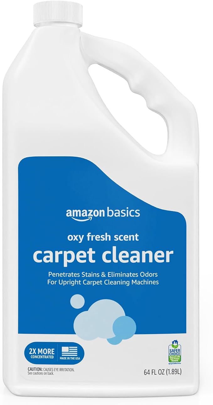 Amazon Basics Carpet Cleaner, Carpet Stain Remover, Fresh Scent, 64 fl oz by AmazonBasics