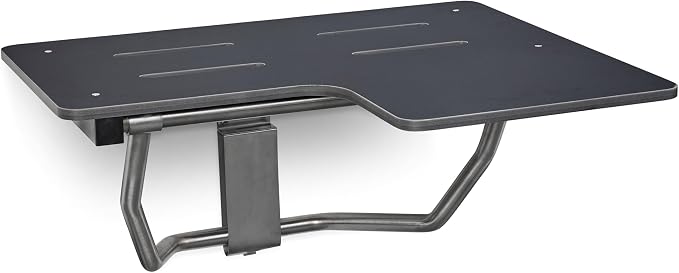 Seachrome 26" x 22.5” Black Reversible Folding Transfer Tub/Shower Seat by Seachrome