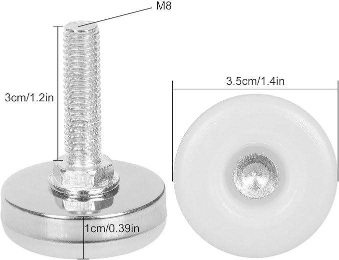 APACALI Heavy Duty Adjustable Leveling Feet Furniture Leveling Screw Leg - Image 2