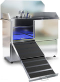Dog Washing Station – 50 inch Professional 304 Stainless Steel Grooming Tub by Unknown