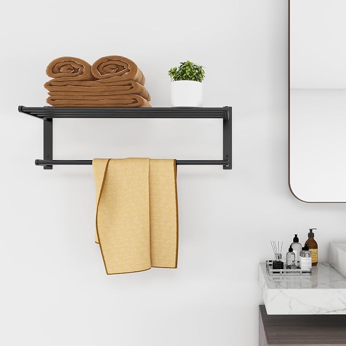24 Inch Towel Racks for Bathroom, 2 Tire Bathroom Shelf - Image 6