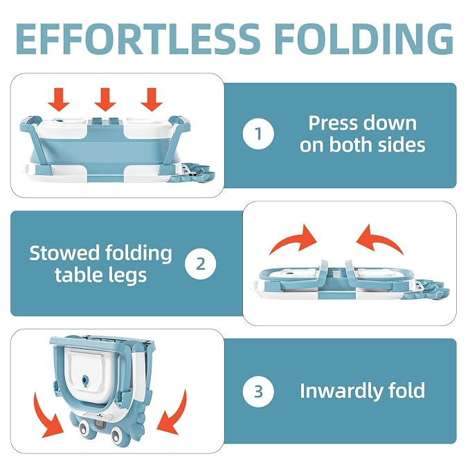Collapsible Baby Bathtub for Newborns to Toddler - Image 5