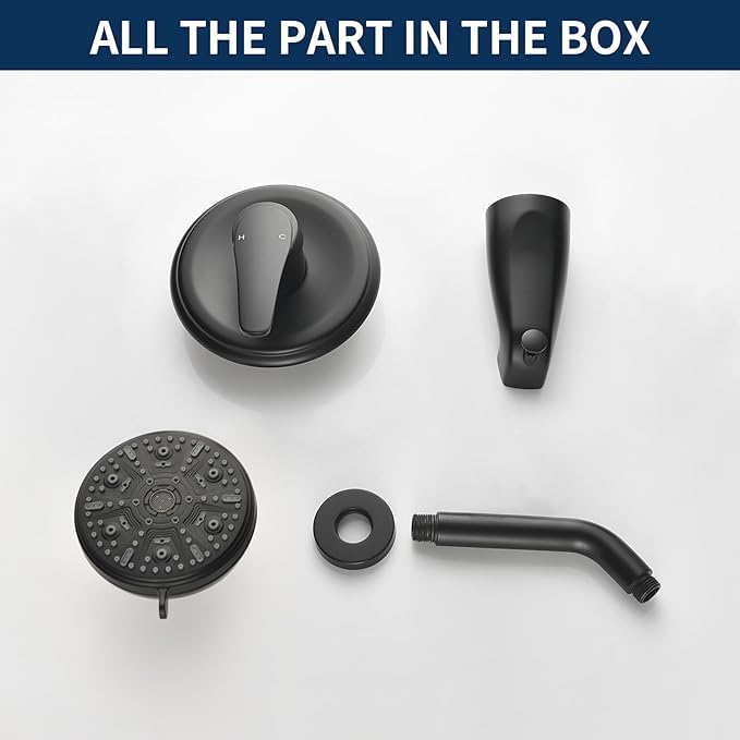 Tub Shower Faucet Combo Set Bathtub Faucet Set Shower System - Image 6