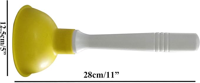 Coralpearl Drain Plunger, Small Hand Force Plumber Helper, Little 4 inch Cup - Image 2
