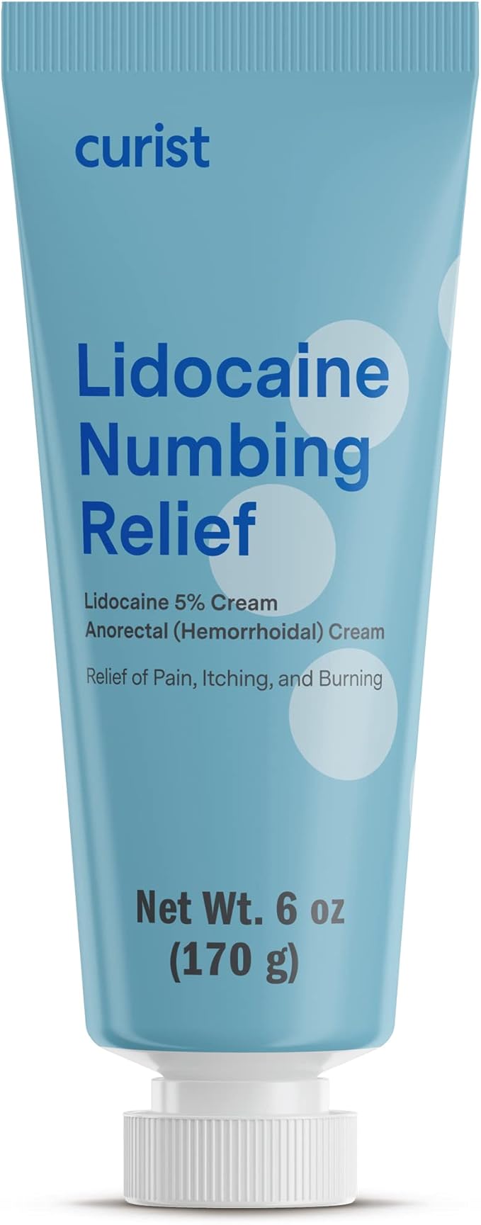 Curist 5% Lidocaine Numbing Cream - 6 oz XL Tube - Soothing Numbing Cream by Curist