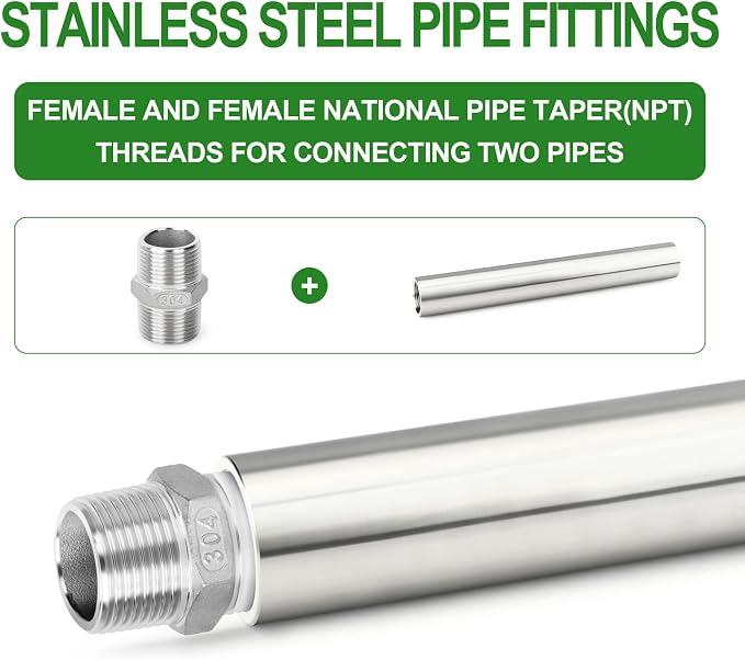 TAISHER 2PCS Stainless Steel Pipe Fittings - Image 6
