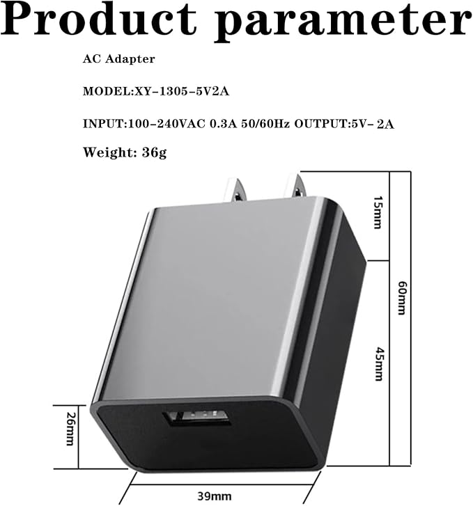 Charger Repalcement for Bitvae C5 C6 C2 Water Flosser, 7AM2M AM110/AM105 - Image 3
