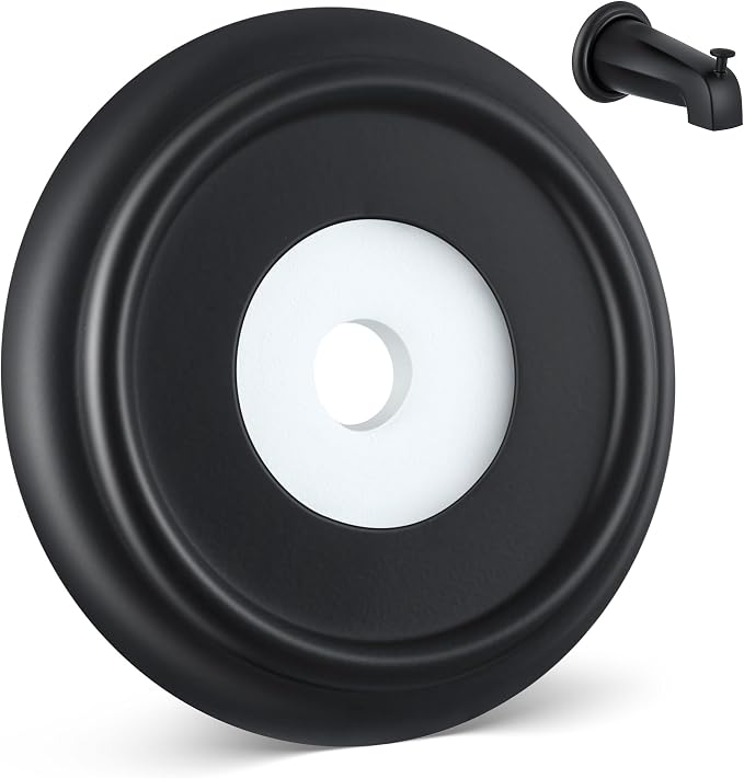Dreyoo Metal Tub Spout Cover Ring, Bathtub Spout Trim Plate Ring by Dreyoo