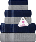 CASA COPENHAGEN Elegance Collection Towels 550 GSM 2 Bath Towel 2 Hand Towel 2 by CASACOPENHAGEN