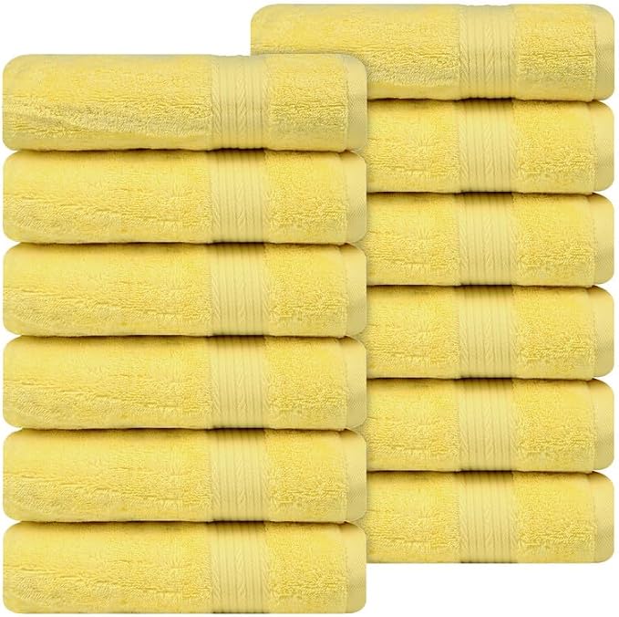 Ample Decor Hand Towel 18 X 28 Inch Pack of 12 600 GSM 100% Cotton, Oeko Tex - Image 4