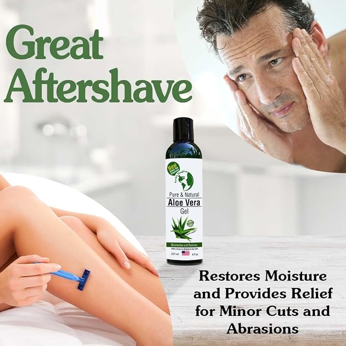 Earth's Daughter Organic Aloe Vera Gel from Fresh Cut 100% Pure Organic Aloe - Image 8
