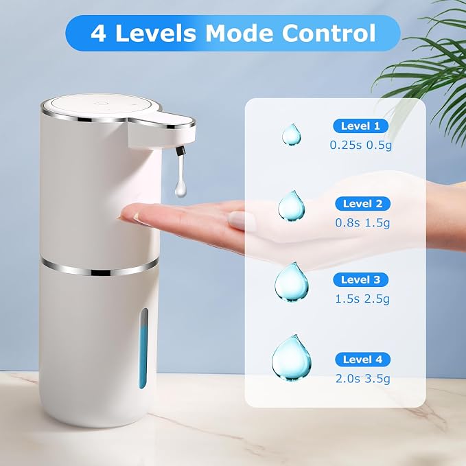 4 Pack Automatic Soap Dispenser, Liquid Soap Dispenser Touchless, 12.8oz/380ml - Image 4