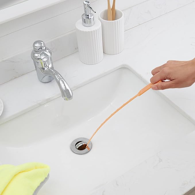 Amazon Basics Flexible Drain Clog Remover Snake Tool, Effective - Image 7