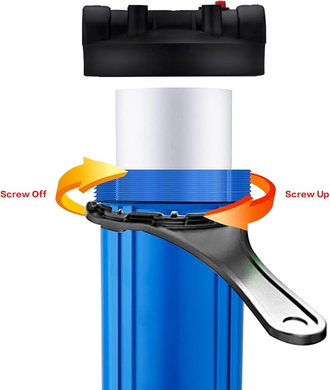 Geekpure 20 Inch Whole House Water Filter Housing 3/4" Plastic Port-Fit 4.5 "x - Image 2