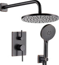 Bathroom Shower System Included Pressure Balancing Shower Mixer Valve, by AONEON