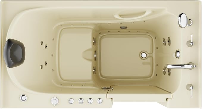 ANZZI Tubs Series Right Drain Quick Fill Walk-In Whirlpool and Air Tub - Image 3