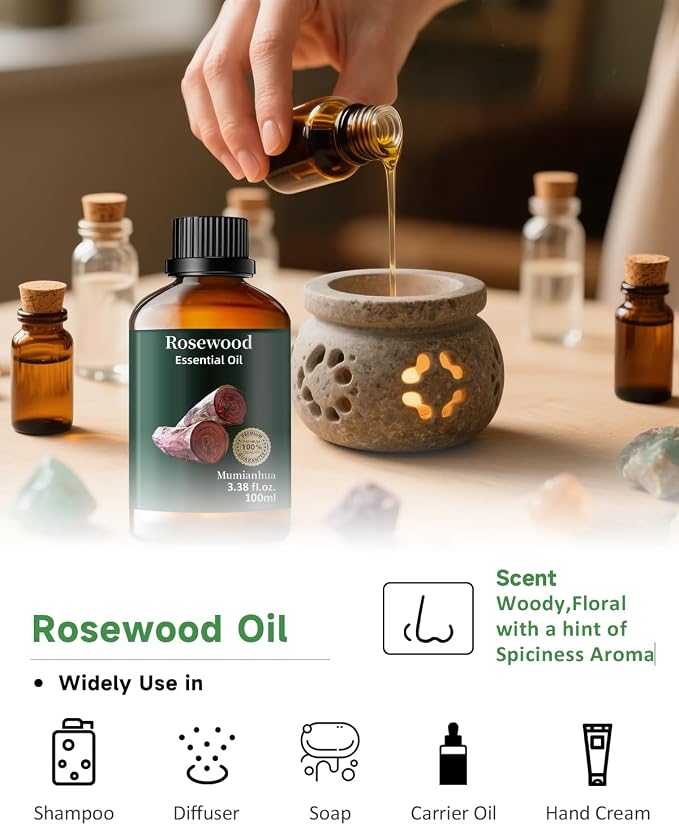 Rosewood Essential Oil for Outdoor Shield, Natural Protective Barrier, Sweet - Image 5