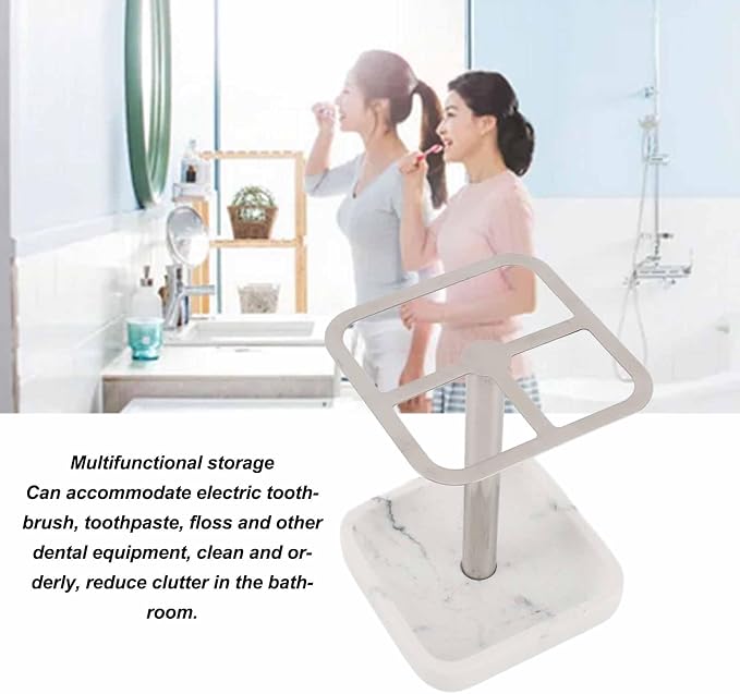 Stainless Steel Toothbrush Holder, Toothbrush and Toothpaste Stand, Bathroom - Image 4