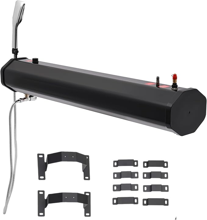 Pressurized Water Tank for Camping Shower, Portable Camping Showerhead Handheld by Unknown