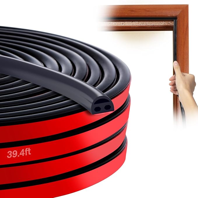 Silicone Seal - 39ft Door & Window Seal, Soundproofing, Abrasion Resistant by sunmon