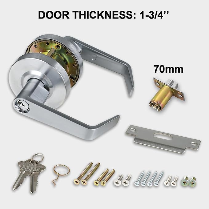 Storeroom Door Handle Heavy Duty Grade 2 Commercial Door Locks, Non-Handed - Image 7