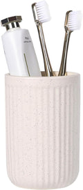 BosilunLife Ceramic Toothbrush Holder - 12oz Bathroom Toothbrush Holder Beige by BosilunLife