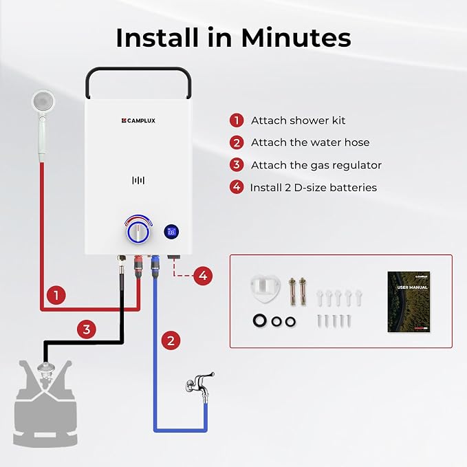 CAMPLUX First F10 Tankless Water Heater - Image 9