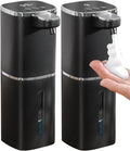 2 Pack Automatic Foaming Soap Dispenser, 12.8oz Rechargeable, Adjustable Foam by DODOMEKIA