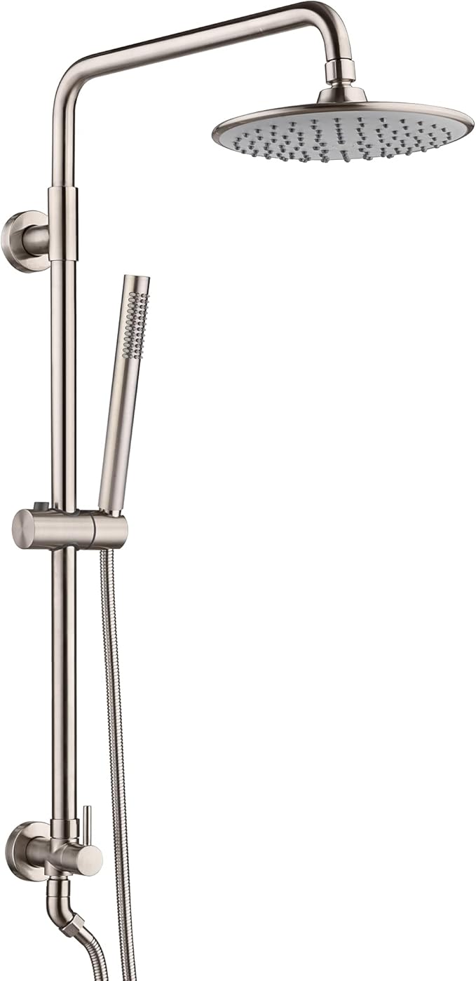 sumerain Brushed Nickel Retrofit Shower Systems by SUMERAINFAUCETS