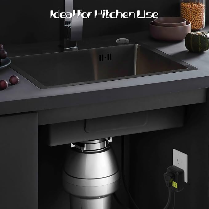 Garbage Disposal Air Switch Kit Sink Top Waste Disposal Long Stainless Steel - Image 7
